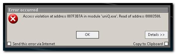 Unichip error code